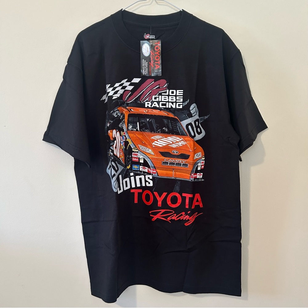 NEW Vintage Toyota Racing Nascar Joe Gibbs JG T Shirt Short Sleeve Y2K 2008